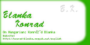 blanka konrad business card